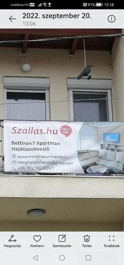 Bettina47 Apartman Hajduszoboszlo Exterior photo